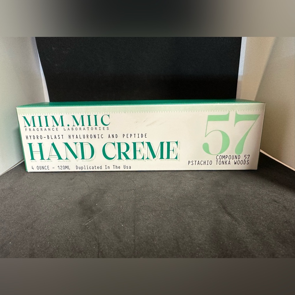 🆕 MIIM MIIC Hand Creme No. 57 Pistachio Tonkan ✨new, sealed, unused, in box✨